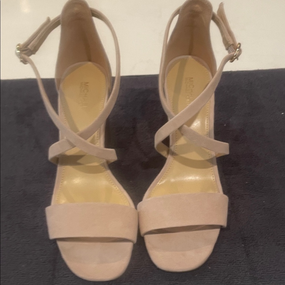 MICHAEL Michael Kors Nude Strappy Heels